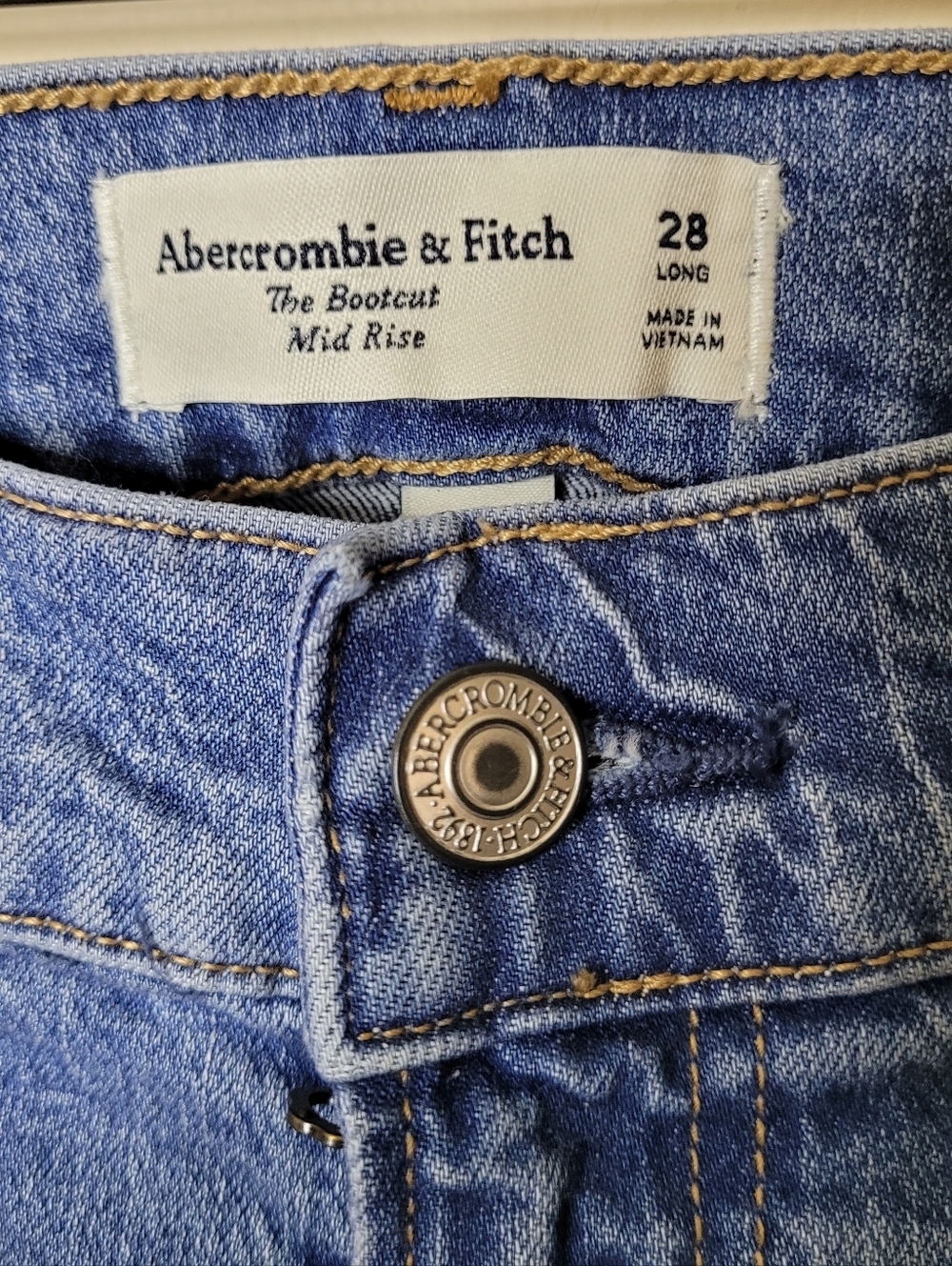 Abercrombie & Fitch Blue Women's Boot Cut Jeans - Picture 7 of 10